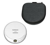 Lecteur CD/MP3 portable avec protection anti-choc et étui de rangement pratique avec powerbank intégrée - Lenco - - Noir-Gris