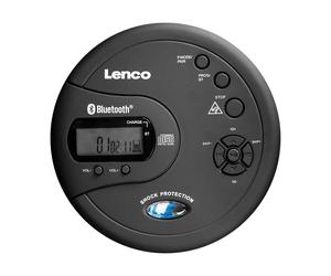 Lecteur CD MP3 Portable Bluetooth avec Anti-Choc et Écran LCD Noir