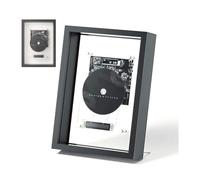 Lecteur CD mural avec télécommande et écran LED, avec couvercle anti-poussière, Bluetooth 5.0, sortie auxiliaire 3,5 mm, sans haut-parleurs, pour décoration murale de maison, galerie, bureau