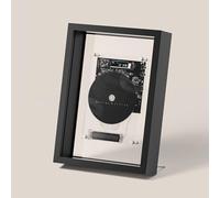Lecteur CD mural avec télécommande, sortie Bluetooth/AUX, cadre photo décoratif pour la maison et le bureau