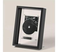 Lecteur CD Mural, Cadre Photo Décoratif for CD Audio, sans Haut-Parleur Intégré, Bluetooth 5.0/Sortie AUX 3,5 Mm, avec Télécommande, for La Maison, Une Galerie Ou Un Bureau.(Black)