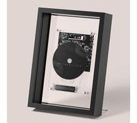 Lecteur CD mural et cadre photo décoratif avec télécommande, sortie Bluetooth/AUX pour décoration de maison, galerie, bureau