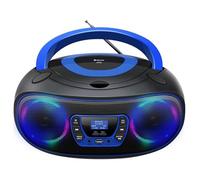 Denver Radio-lecteur CD TDB-212BU – DAB+/DAB/FM, Bluetooth, USB et AUX – Bleu