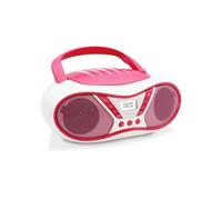 Mooov Lecteur CD Pop Pink Radio FM Stéréo 6W Portable avec poignée de transport 477410
