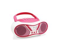 Mooov Lecteur CD Pop Pink Radio FM Stéréo 6W Portable avec poignée de transport 477410