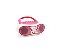 Mooov Lecteur CD Pop Pink Radio FM Stéréo 6W Portable avec poignée de transport 477410