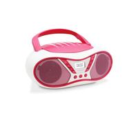 MOOOV Lecteur CD Pop Pink, Radio FM, Stéréo 6W, Portable avec Poignée de Transport - 477410
