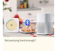 Lecteur CD portable -718 - Bluetooth, double haut-parleurs, noir, prise UE