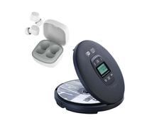 Lecteur CD portable - AUVISIO - Radio DAB+ Bluetooth - Casque stéréo - Autonomie 8h