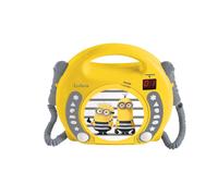 Lecteur CD Karaoké portable Les Minions - LEXIBOOK - 2 microphones - Jaune - Mixte - A partir de 3 ans