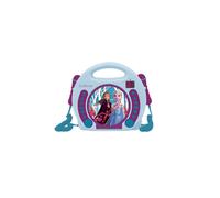 Lecteur cd portable avec 2 microphones reine des neiges