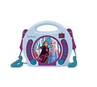 Lecteur CD portable avec 2 microphones Reine des Neiges