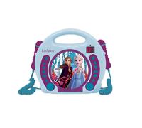 Lecteur cd portable avec 2 microphones reine des neiges multicolore TU