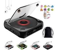 Lecteur CD Portable avec Bluetooth, 2025 Nouveau Lecteur CD Compatible Bluetooth avec Casque, Prend en Charge Les Modes CD/USB/BT et Répétition (Noir)