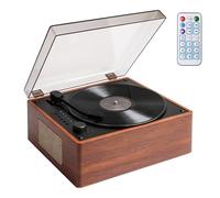 Lecteur CD portable avec Bluetooth 5.1, lecteur CD rétro avec double haut-parleur stéréo, télécommande, rechargeable, lecteur CD, prend en charge la lecture USB/AUX, prise casque, protection contre la