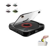 Lecteur CD portable avec Bluetooth 5.3, lecteur CD personnel pour la maison, petit lecteur CD rechargeable, son Hi-Fi, prend en charge CD/AUX/USB, compact et léger pour voyage, maison, voiture