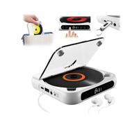 Lecteur CD portable avec Bluetooth 5.3, nouveaux lecteurs CD rechargeables avec haut-parleur, lecteur de musique CD portable, haut-parleurs HiFi intégrés, écouteurs, écran LCD, prend en charge CD/AUX