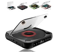 Lecteur CD portable avec Bluetooth, mini haut-parleur rechargeable, prend en charge USB/Bluetooth et modes répétitifs, idéal pour les voyages et la détente