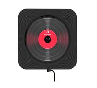 Lecteur CD portable avec deux haut-parleurs intégrés, Bluetooth, radio FM, enceinte portable, lecteur CD mural et de bureau, compatible USB, son