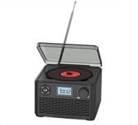 Lecteur CD portable avec haut-parleurs et Bluetooth, petit lecteur CD rechargeable avec port USB, lecteur MP3 et radio FM