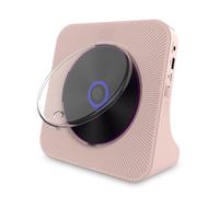 Lecteur CD portable avec haut-parleurs intégrés, Bluetooth (réception/émission), radio FM, USB, AUX, télécommande - Compatible avec les CD