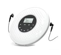 Lecteur CD portable avec support MP3, batterie 1000 mAh, écouteurs filaires et accessoires inclus