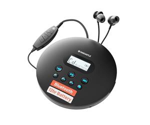 Lecteur CD Portable Bluetooth 5.3, Batterie USB-C 12 h - Oakcastle CD100 | Baladeur CD Antichoc | Écouteurs Télécommande | Câble AUX Voiture | Lecteur CD Enfant