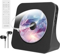 Lecteur Cd Portable Bluetooth, Lecteur Cd De Bureau Pour La Maison,Lecteur Cd Intégré Avec Double Enceinte Stéréo,Lecteur Cd Portable Avec Radio Fm/Boombox Audio/Aux/Usb