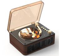 Lecteur CD portable Bluetooth Lehwey avec haut-parleurs stéréo intégrés, radio FM, répétition, télécommande, USB/AUX