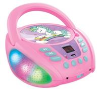 Lecteur CD Portable Bluetooth Licorne - LEXIBOOK - Effets Lumineux - USB - Enfant - Violet - Rose