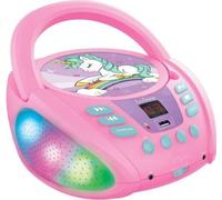 Lecteur CD Portable Bluetooth Licorne - LEXIBOOK - Effets Lumineux - USB - Enfant - Violet - Rose