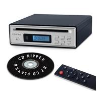 Lecteur CD portable Bluetooth pour la maison, lecteur CD audio Hi-Fi, lecteur CD de bureau, sortie optique et auxiliaire, qualité sonore sans perte