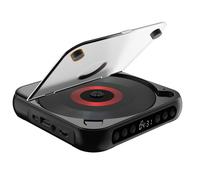 Lecteur CD Portable Bluetooth Rechargeable USB Type-C avec Haut-Parleur, MP3/WMA, Écran LED
