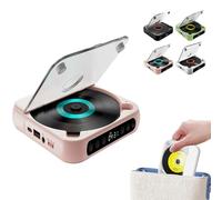 Lecteur CD portable Bluetooth, son Hi-Fi, lecture sans fil et filaire, batterie 2000 mAh 5.3 Bluetooth de type C, mini lecteur rechargeable pour la maison, le bureau, les voyages