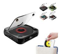 Lecteur CD portable compatible Bluetooth, batterie rechargeable, son Hi-Fi 2000 mAh, batterie 5.3 Bluetooth de type C, charge MP3/CD/CD-R, compact pour voiture, maison