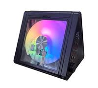 Lecteur CD Portable de Bureau avec Bluetooth, Lecteur CD de Musique Multifonction, système d'enceintes HiFi Rechargeable 4000 mAh 2 x 5 W, avec USB, AUX et télécommande(Black)