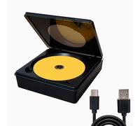 Lecteur CD portable de voiture avec USB pour systèmes de navigation Android, qualité audio sans perte, design compact, lecteur DVD externe pour mise à niveau automatique stéréo, unité noire 16,2 x