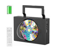 Lecteur CD Portable Enfant Poste Radio CD Baladeur CD Bluetooth Lecteurs CD pour Voiture avec Couvercle Anti-poussière et Label