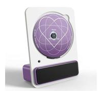 Lecteur CD Portable for La Maison, avec Haut-Parleur HiFi Intégré, Bluetooth 5.3, Télécommande, Entrée Auxiliaire 3,5 Mm Et Une Portée De 10 Mètres. Idéal for La Maison, Le Bureau(Purple)