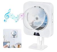 Lecteur CD Portable Gueray - Montage Mural - Bluetooth - Hautparleurs HiFi - Radio FM - USB