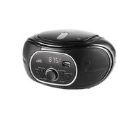 JVC Radio portable RD-E221B – FM, CD et USB, 2,6 W – Noir