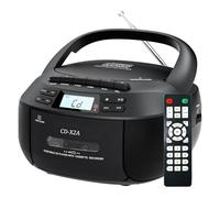 Lecteur CD Portable, Lecteur Cassette Boombox, Prend en Charge Les Clés USB/Bluetooth/réception Radio FM/AM, Compatible avec Les Cassettes Audio Et La Lecture De CD, Télécommande Incluse, pour Un USA