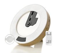 Lecteur CD Portable, Lecteur CD De Bureau Bluetooth 5.2 avec Télécommande, Compatible Cd/cdr/cd-rw/mp3/wma, écran LCD, Idéal pour La Maison, Le Couloir, Le Bureau Ou comme Décoration Murale. Gray