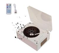 Lecteur CD Portable, Lecteur CD RéTro BT Au Son Clair avec Haut-Parleur, TéLéCommande, Lecteur CD Bureau Rechargeable Compatible USB/Aux/Type-C EntréE Aux 3,5 Mm pour Divertissement,B