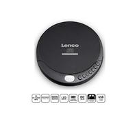 Lecteur CD portable LENCO CD-200 - Noir - Résistant aux chocs - Lecture MP3 - Aléatoire - Répéter tous