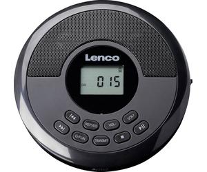 Lecteur CD portable Lenco CD-340BK CD, CD-R, CD-RW, MP3, CD, CD-R, CD-RW, MP3 noir