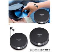 Lecteur CD portable - LENCO - Noir - Écran LCD - Recharge via USB - Compatible CD/CD-R/CD-RW