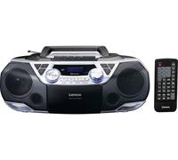 Lenco SCD-720SI - Radio portable DAB+/FM avec Bluetooth®, lecteur CD, cassettes et USB - Argent
