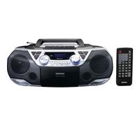 Lenco SCD-720SI - Radio portable DAB+/FM avec Bluetooth® lecteur CD cassettes et USB - Argent