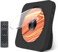 Lecteur Cd Portable Lipier Avec Haut - Parleurs Hifi - Lecteur Cd Multifonction De Bureau Avec Bluetooth 5.1 Intégré Configuré Écran Led À Distance Housse Anti - Poussière - Noir